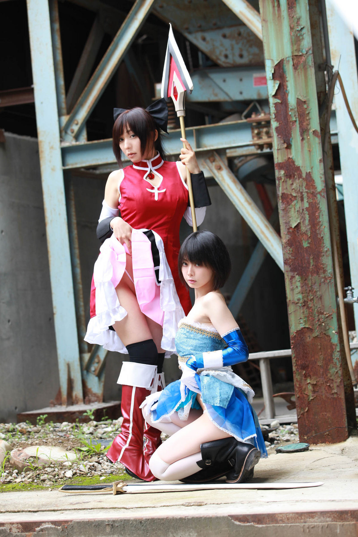 (C80) (コスプレ)   Sayaka and Kyoko  CosPlay制服诱惑套图